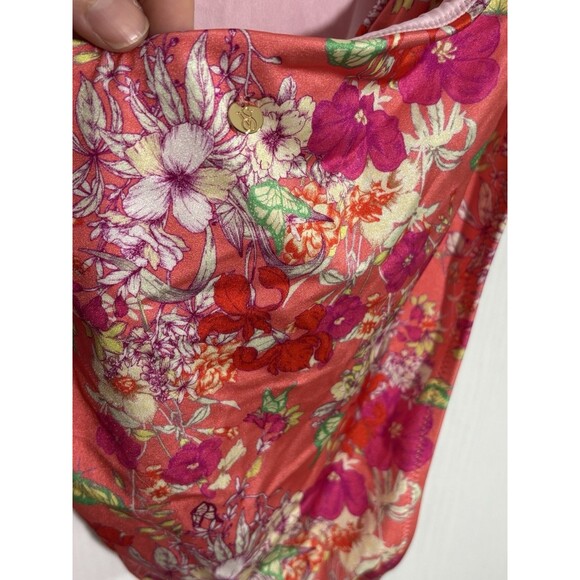 Victoria's Secret One Piece Swim Suit Womens XL Pink Floral Sexy New Tie Waist - Picture 7 of 10
